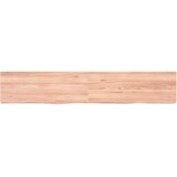  Zidna polica svjetlosmeđa 160x30x(2-4) cm obrađena hrastovina | Eponuda.com