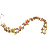  Božićni cvjetni vijenci 6 kom s crvenim ružama 250 cm | shoptok.hr