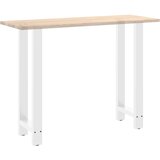  Noge za barski stol Bijele 2 kom 50 x (100-101) cm Čelične | shoptok.hr