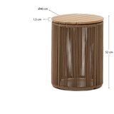 Kave Home Okrogla vrtna miza ø 40 cm Mesa - | Shoptok.si