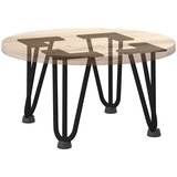  Noge s ukosnicama za stolić za kavu 4 kom. Crne 20 cm Puni čelik | shoptok.hr