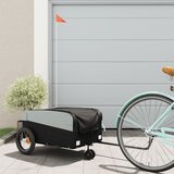 vidaXL Prikolica za bicikl crna 30 kg željezna | shoptok.hr