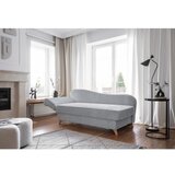 Miuform Svijetlo siva ležaljka od samta (s lijevim kutom) Chic Charlotte – | shoptok.hr