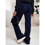 DStreet Spodnie damskie FITZONE jeansowe cargo ciemnoniebieskie | shoptok.hr