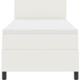Box Spring Krevet s Madracem &amp LED Krem 90x200 cm Kordura tkanina | shoptok.hr