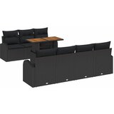  Sjedeća garnitura za vrt 8 kom. Crna | shoptok.hr