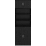 Ormarić za pohranu Zidne Crni hrast 80 x 42,5 x 225 cm | Eponuda.com