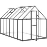  Staklenik s okvirom antracit 334 x 169 x 195 cm aluminijski | shoptok.hr