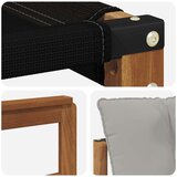  Set vanjskih sofa Čvrsto drvo akacije i Textilene | shoptok.hr