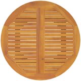  5-dijelni vrtni blagovaonski set od masivnog bagremovog drva Smeđa Ø 85 cm stol | Shoptok.si