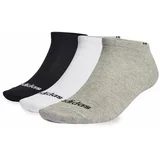 Adidas Unisex stopalke Thin Linear Low-Cut Socks 3 Pairs IC1300 Siva