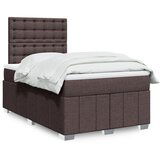 Maison Chic Box spring postelja - Vzmetna postelja z vzmetnico temno rjav 120x200 cm blago SL17770, (21894307) | Shoptok.si
