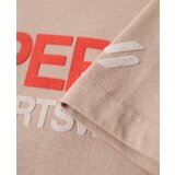 Superdry Funkcionalna majica kremna / kamela / krvavo rdeča | Shoptok.si