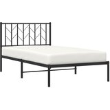  Metalni okvir za krevet s uzglavljem crni 100x190 cm | Eponuda.ba