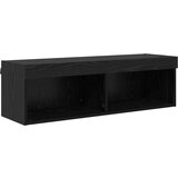  Set omare za televizijo na steni 5 pcs Črna Orehovina Konstruiran les, (5000132402) | Shoptok.si