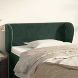vidaXL Vzglavje z ušesi temno zeleno 103x23x78/88 cm žamet | Shoptok.si