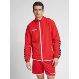 Hummel Športna jakna 'Authentic' temno siva / rdeča / črna / bela | Shoptok.si