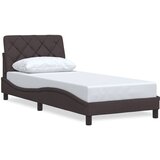 Maison Chic Posteljni okvir - Enojna postelja - Postelja za odrasle brez vzmetnice temno rjav 90x200 cm blago-J7788, (21773257) | Shoptok.si