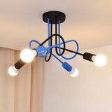  plafonski luster oxford 4xE27/15W/230V crna/plava | Eponuda.com
