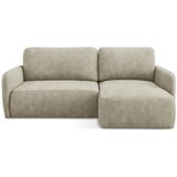 Makamii Bež sklopiva/s prostorom za odlaganje kutna garnitura od šenila (s desnim kutom/s ležaljkom) Lilo – | shoptok.hr