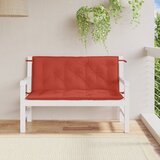  Jastuci za vrtnu klupu 2 kom Crvena vina 120x50x7 cm tkanina | shoptok.hr