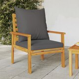 Maison Chic Vrtni Stoli - Stol za vrt 2 kosa z blazino trden akacijev les JS528, (21877328) | Shoptok.si