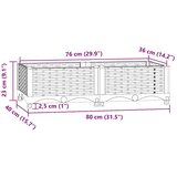  Povišena gredica 80 x 40 x 23 cm od polipropilena | Eponuda.com