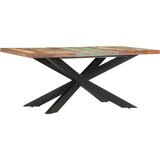  Blagovaonski stol od masivnog obnovljenog drva 180 x 90 x 76 cm | shoptok.hr