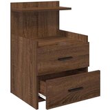 vidaXL Noćni ormarići 2 kom s 2 ladice smeđi hrast 40x36,5x62 cm | shoptok.hr