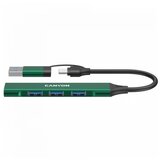 Canyon hub DS-02 4in1 USB-A/C Green | ePonuda.com