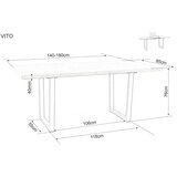 Molarem Home stol VITO - MDF + furnir | shoptok.hr