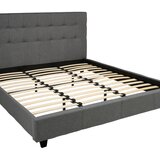 CARRYHOME OBLAZINJENA POSTELJA 180 cm x 200 cm , les, tekstil antracit | Shoptok.si