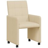 Blagovačke stolice s kotačima 2 pcs Krema 58 x 65 x 94 cm | Eponuda.ba