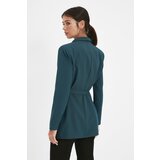 Trendyol Emerald Green Regular Lined Tie-Up Woven Blazer Jacket | Eponuda.ba