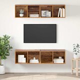  Set TV komoda Zidne 4 pcs Staro drvo 37 x 37 x 72 cm | Eponuda.com