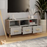 TV ormarić boja betona 102 x 36 x 50 cm od konstruiranog drva | shoptok.hr