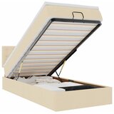  Otomanski krevet s madracem krem 100x200 cm tkanine | shoptok.hr