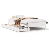 Maison Chic Postelja za odrasle - Posteljni Okvir brez vzmetnice bel 90x190 cm trdna borovina, (22082569) | Shoptok.si