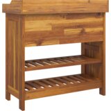 vidaXL Vrtna omara Rjava 78 x 36.5 x 78cm Trden akacijev les | Shoptok.si