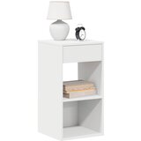 vidaXL Noćni ormarić s ladicom bijeli 35x34x66,5 cm | shoptok.hr