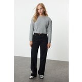 Trendyol Light Gray Crop Stone Embroidered Knitwear Sweater | ePonuda.com