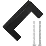  Ručke za ormarić 10 kom crne 64 mm od nehrđajućeg čelika | shoptok.hr