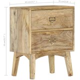  Noćni ormarić 40 x 35 x 55 cm od masivnog drva manga | shoptok.hr