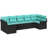  Sjedeća garnitura za vrt 7 kom. Crna Poli ratan 289 x 132.5 x 85 cm | shoptok.hr