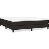  Za krevet s oprugama crni 180 x 200 cm od tkanine | shoptok.hr
