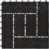  Pločice za trijem 11 kom WPC 30 x 30 cm 1 m² tamnosmeđe | shoptok.hr