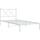 vidaXL okvir za krevet s uzglavljem bijeli 90 x 190 cm | shoptok.hr