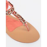 Shelvt Coral flip-flop sandals with chain | Shoptok.si