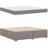  Krevetna konstrukcija Sivo-smeđa 200 x 200 cm tkanina | shoptok.hr