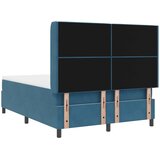  s opruga kutije s LED trakama Plava 140 x 200 cm Baršun | shoptok.hr